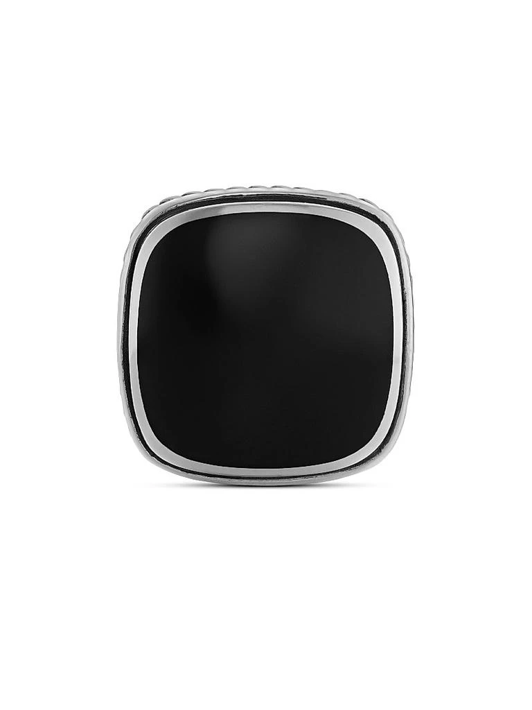 David Yurman Streamline Inlay Cufflinks in Sterling Silver 4