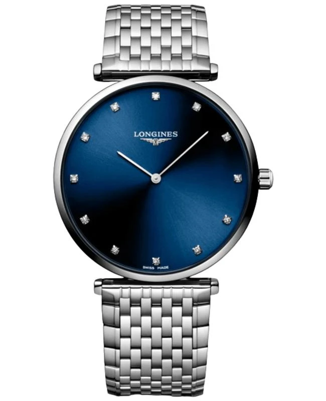 Longines Longines La Grande Classique Quartz Blue Diamond Dial Steel Unisex Watch L4.866.4.97.6 1