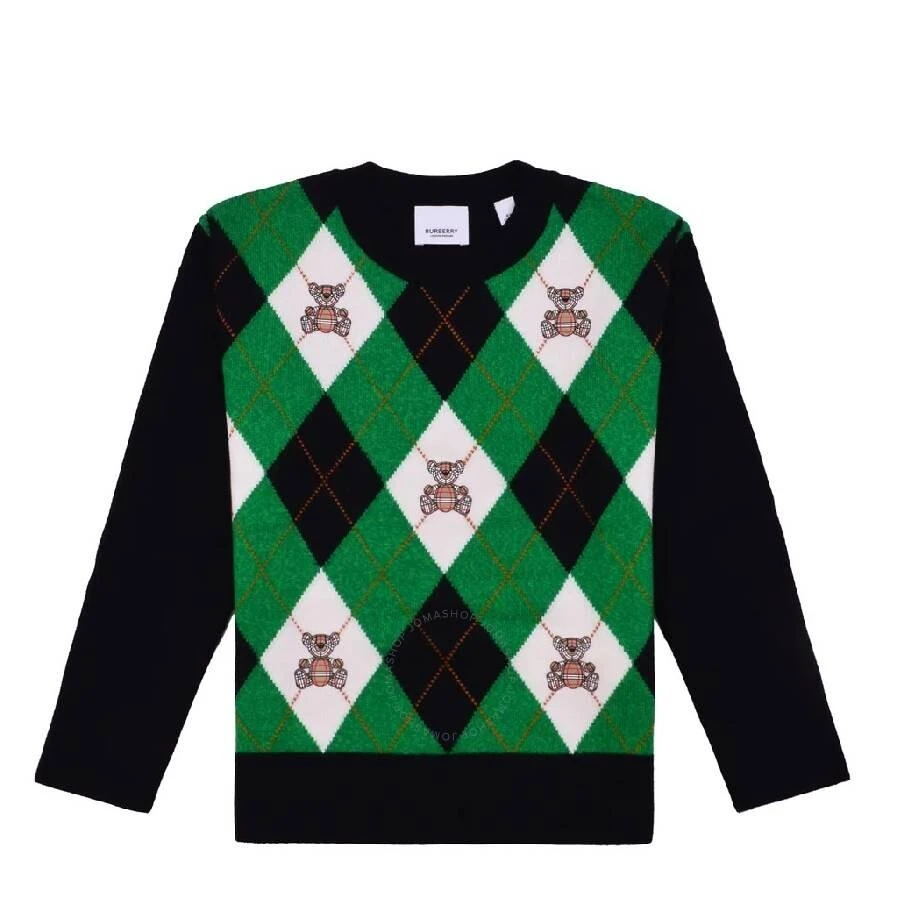 Burberry Kids Thomas Bear Argyle-Check Jumper 1