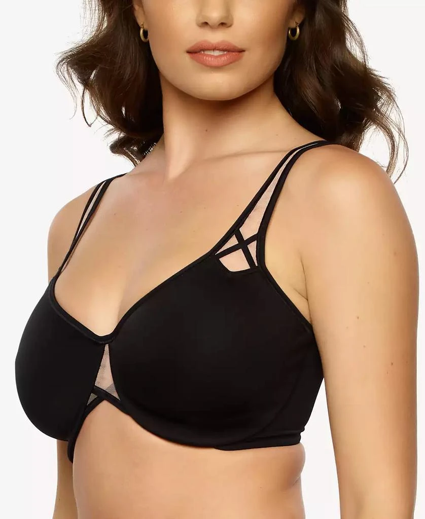 Paramour Plus Size Amaranth Cushioned Comfort Unlined Minimizer Underwire Bra 3