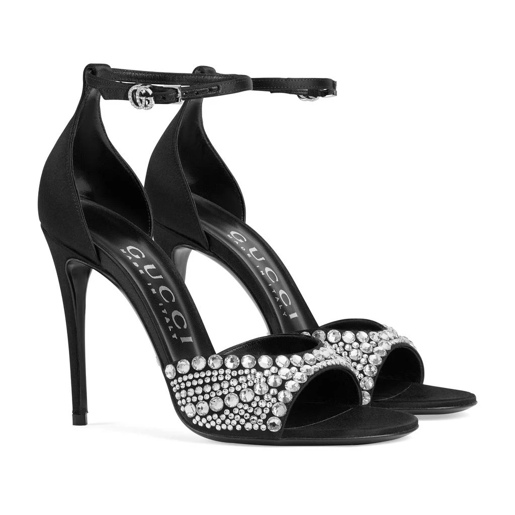 Gucci Women's High Heel Sandals With Crystals 2