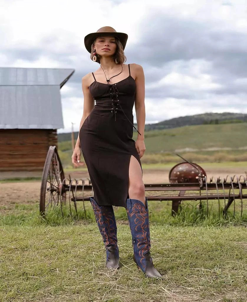 Shop Women's Lace Up Corset Midi Dress on Sale at BeyondStyle  Get 40% Off  Women's Lace Up Corset Midi Dress with Limited-Time Flash Deals, Exclusive  Discounts, and Special Offers. Enjoy Unbeatable