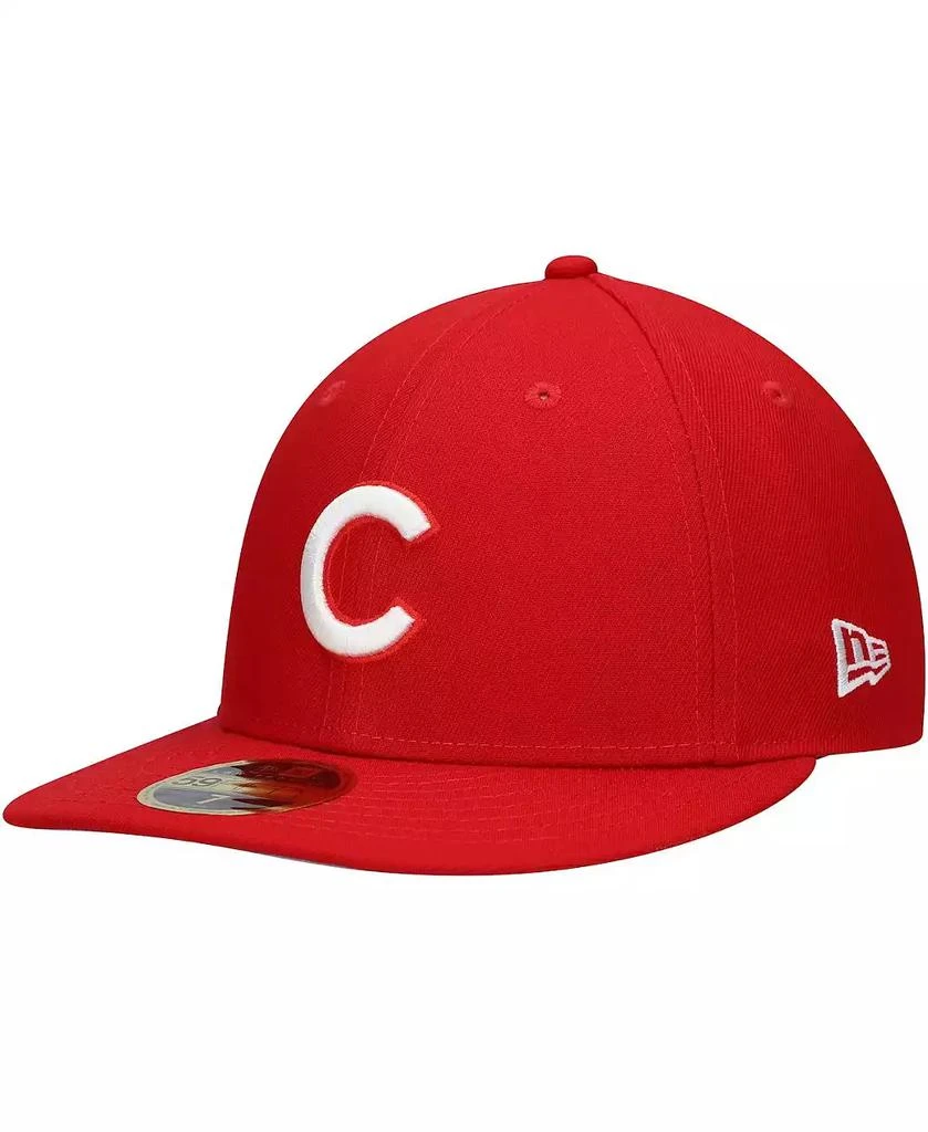 New Era Men's Scarlet Chicago Cubs Low Profile 59FIFTY Fitted Hat 1