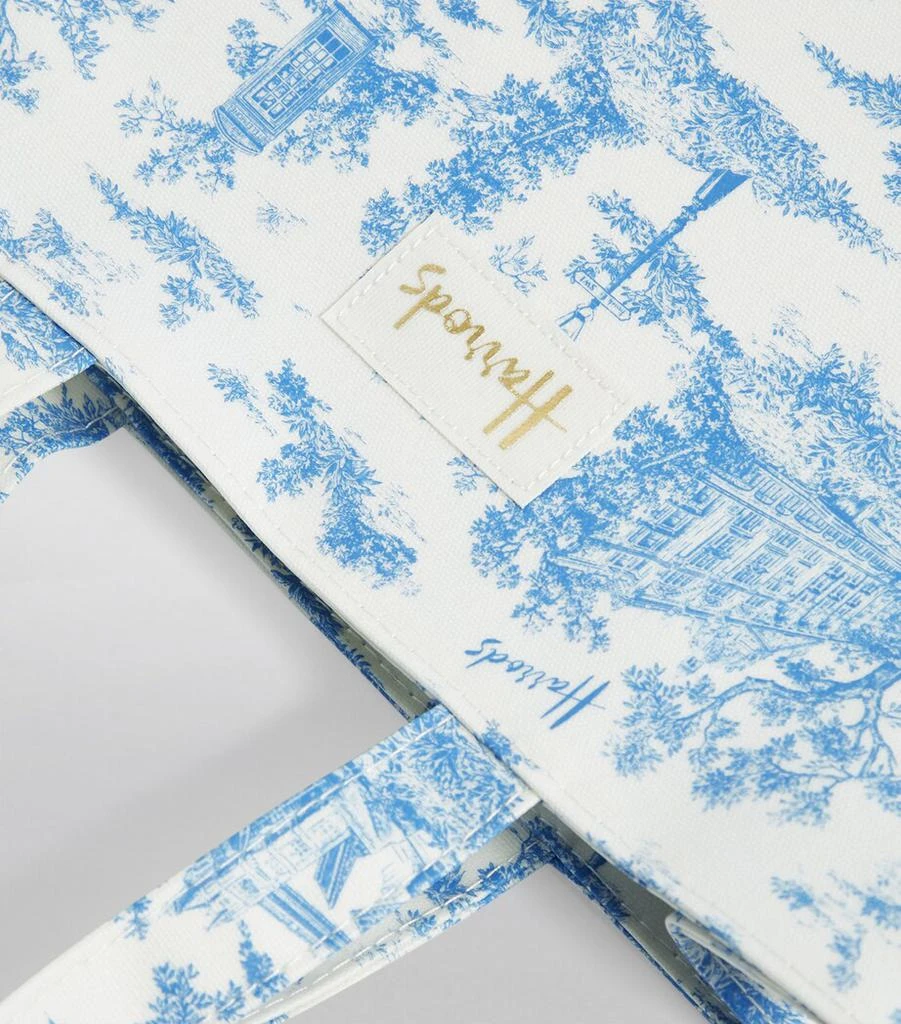 Harrods Medium Toile Shopper Bag 8