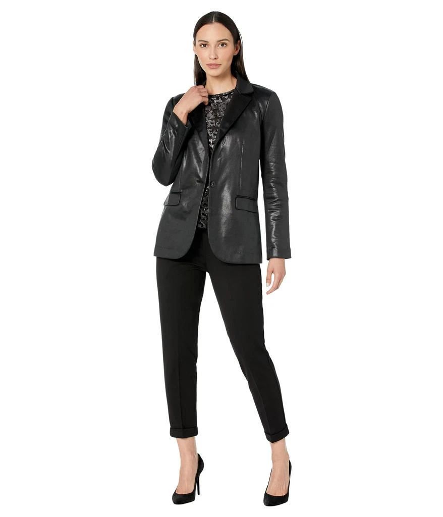Elliott Lauren Trailblazer Coated French Terry Boyfriend Blazer 4