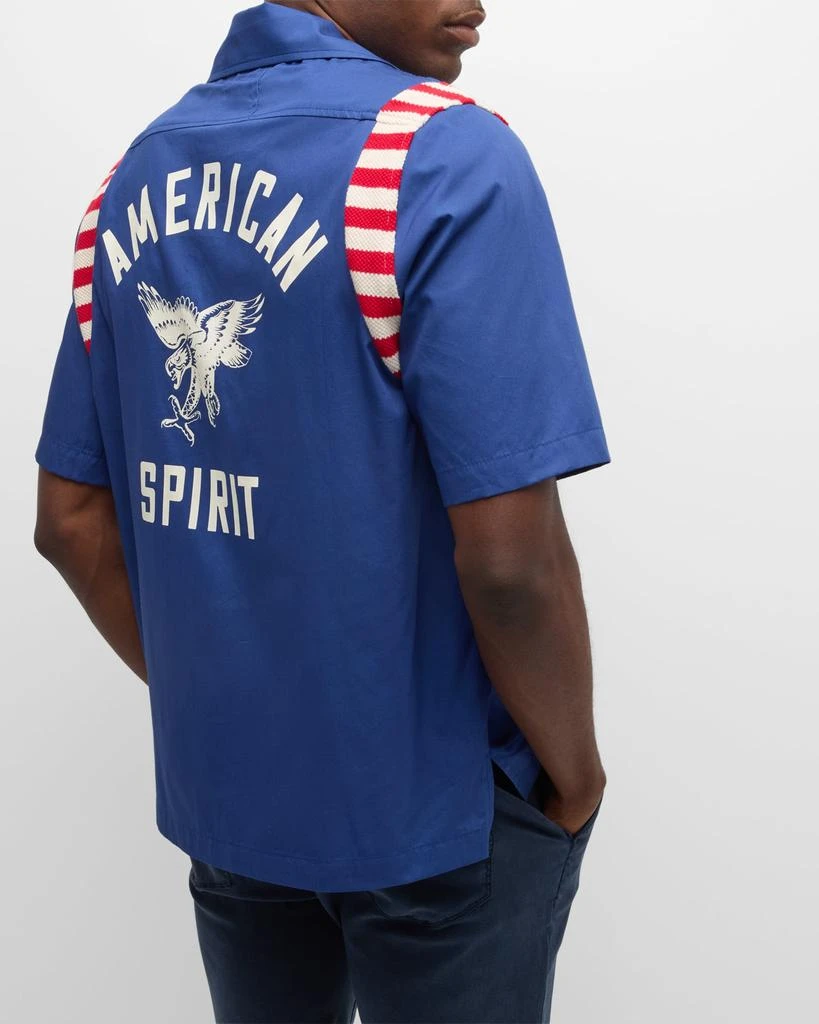 Rhude Men's American Spirit Poplin Button-Down Shirt 6