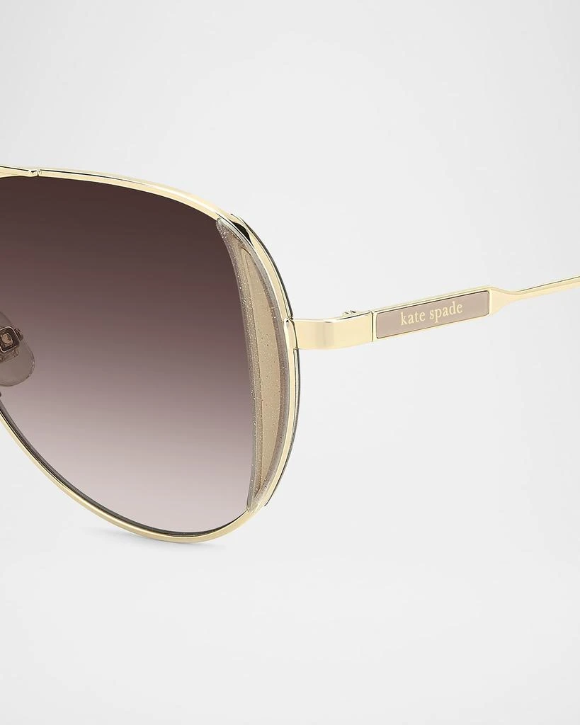 Kate Spade Navigator Aviator Metal Sunglasses 2