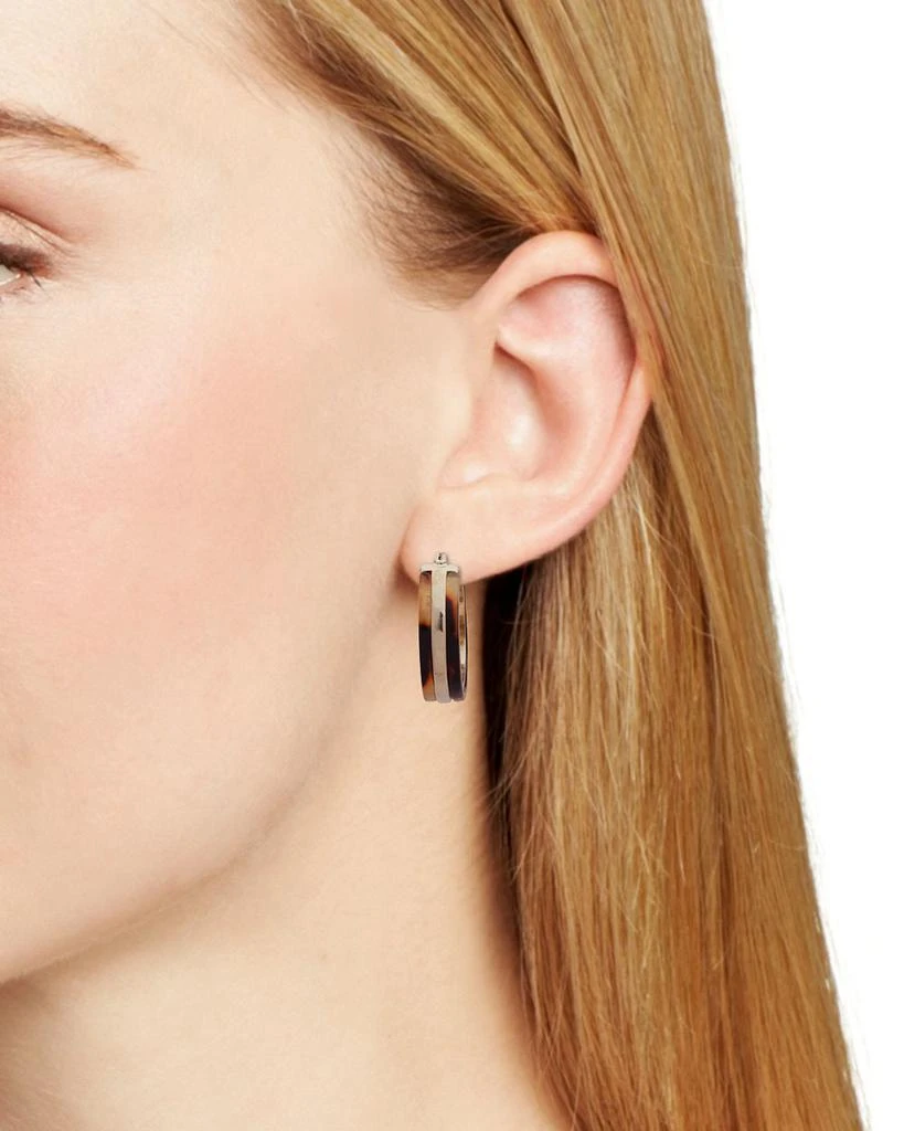 Ralph Lauren Lauren Tortoise Hoop Earrings 2