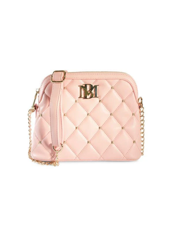 Badgley Mischka Faux-Leather Quilted Dome Crossbody Bag 1