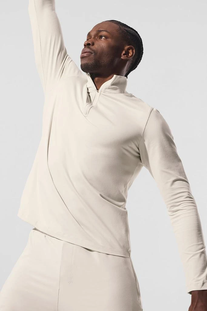 Alo Conquer 1/4 Zip Reform Long Sleeve - Bone 2