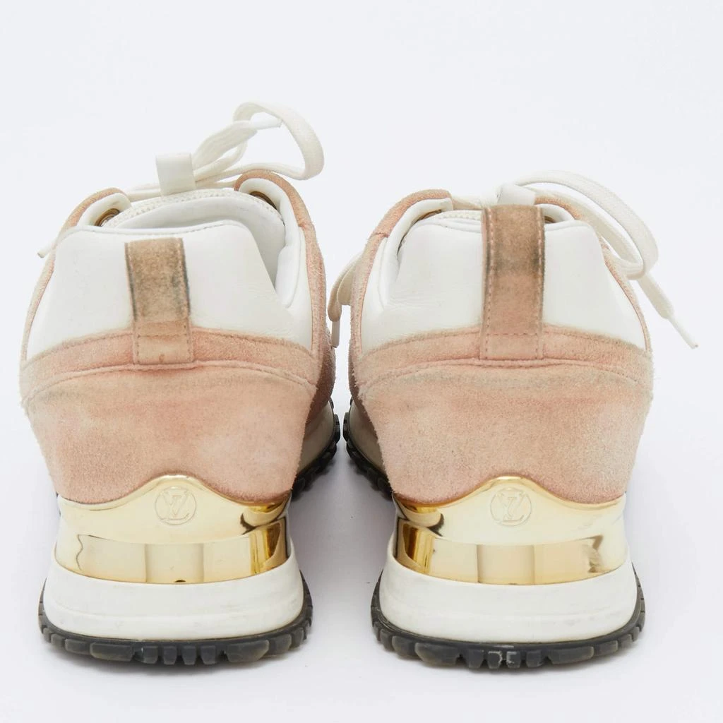 Louis Vuitton Louis Vuitton Beige/White Suede and Mesh Run Away Low Top Sneakers Size 36.5 5