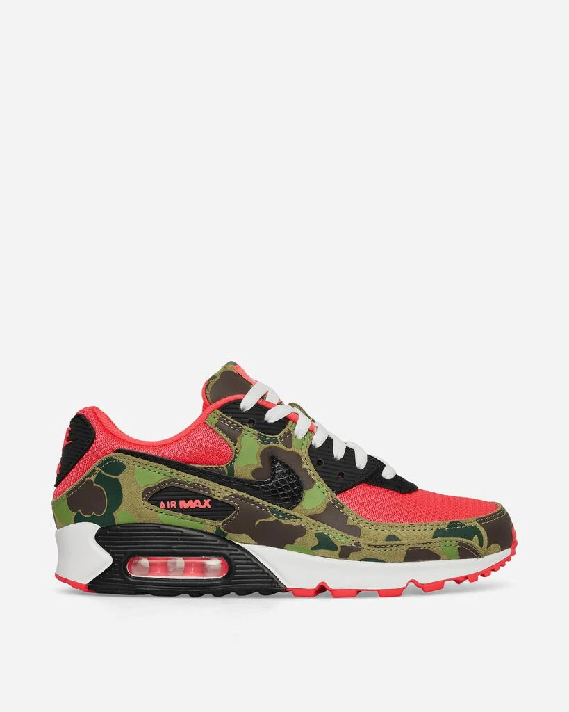 NIKE Air Max 90 Sneakers Dark Sage / Solar Red 1