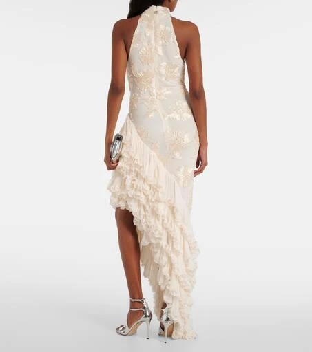 ROTATE Birger Christensen Bridal floral-appliqué maxi dress 3