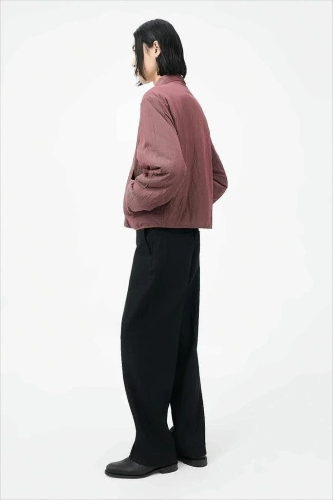 Our Legacy Cropped Burgundy Padded Jacket with Minimalist Aesthetics 4