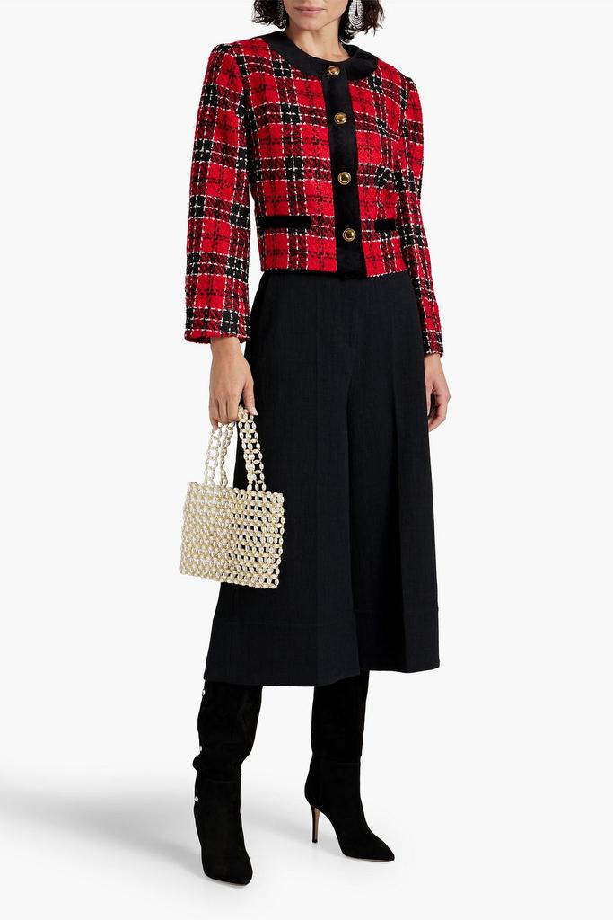 Sleeper Checked bouclè-tweed jacket