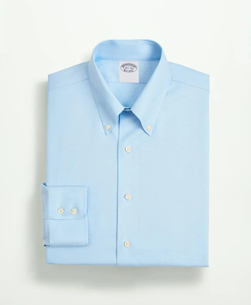 Brooks Brothers Stretch Supima® Cotton Non-Iron Twill Button-Down Collar Dress Shirt 4