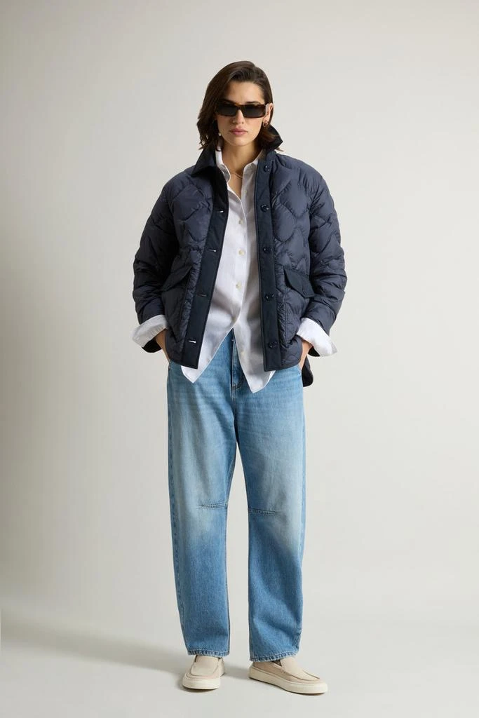Woolrich Microfiber Heritage Jacket - Women - Blue 2