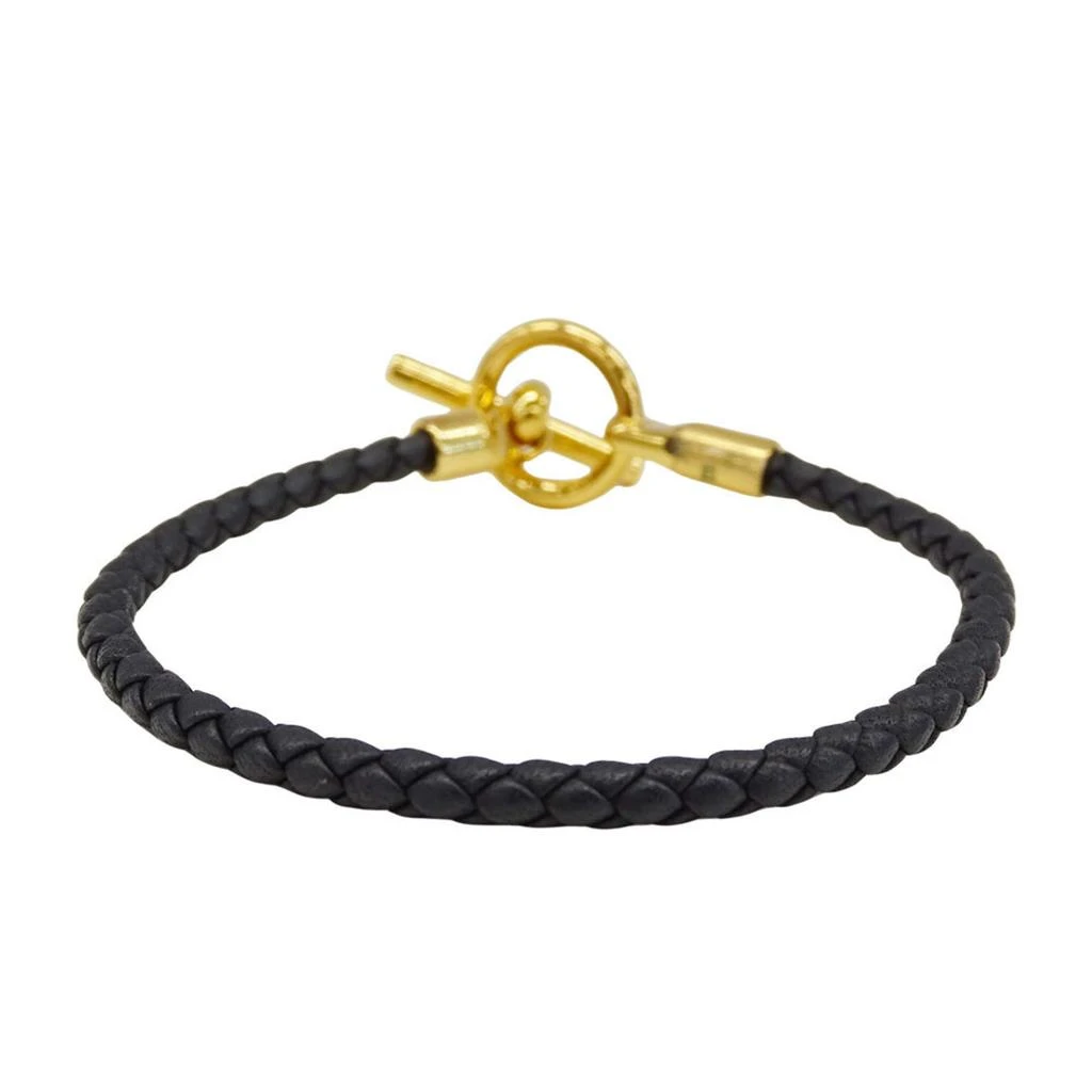 Hermes gold Leather Charm Bracelet (Pre-Owned) 2