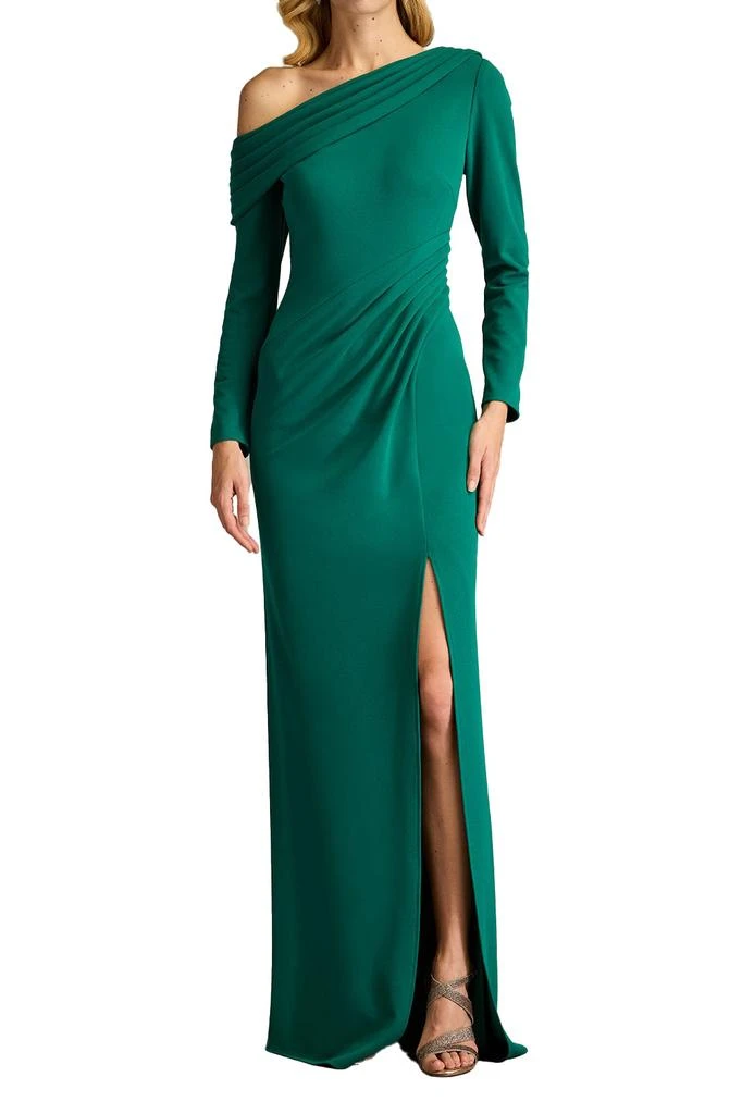 Tadashi Shoji Arison Pleated Draped Gown 6