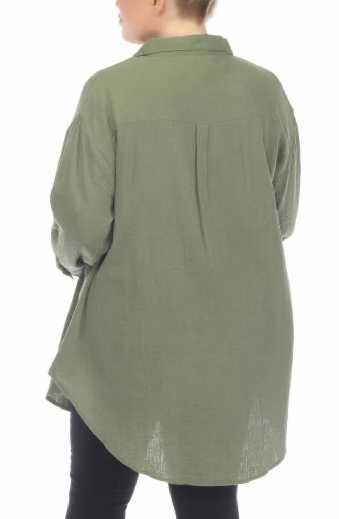 BOHO ME Gauze Button-Up Shirt 2