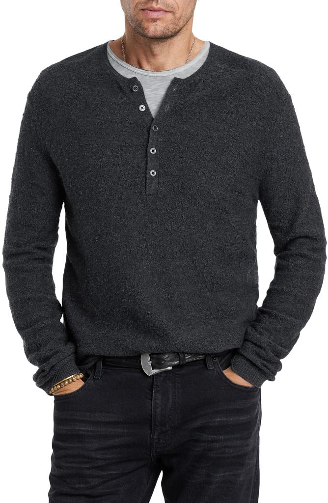 John Varvatos Alhandra Wool & Cashmere Henley Sweater