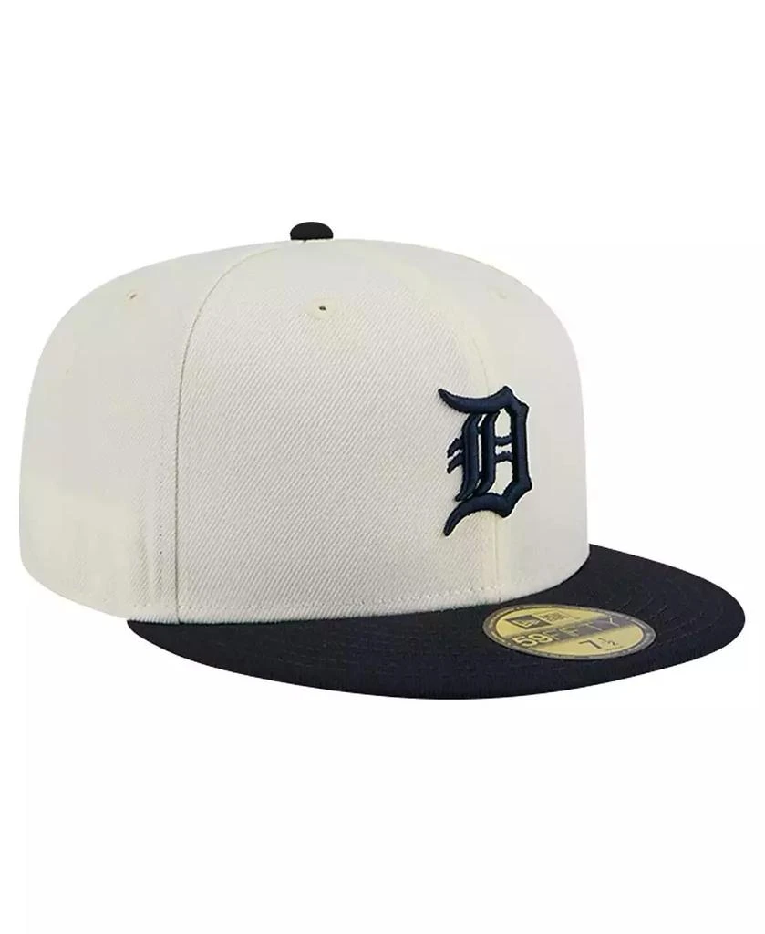 New Era Men's White Detroit Tigers Evergreen Chrome 59Fifty Fitted Hat 2