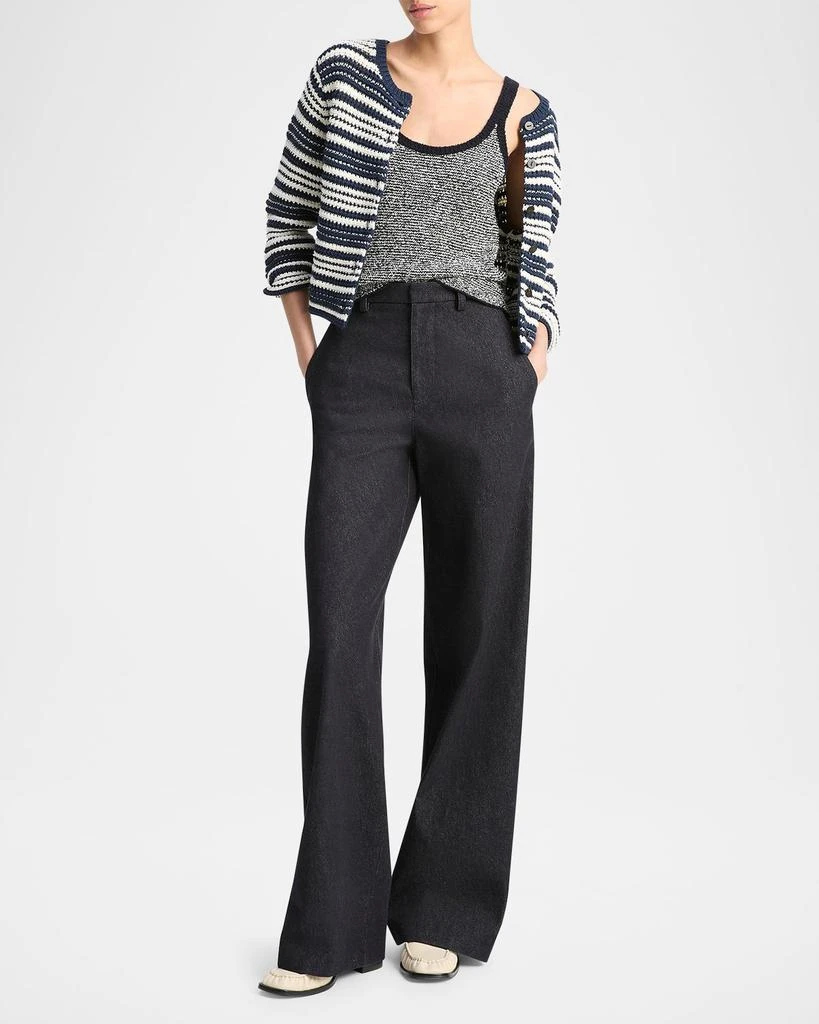 Vince Textured Stripe Cardigan 2