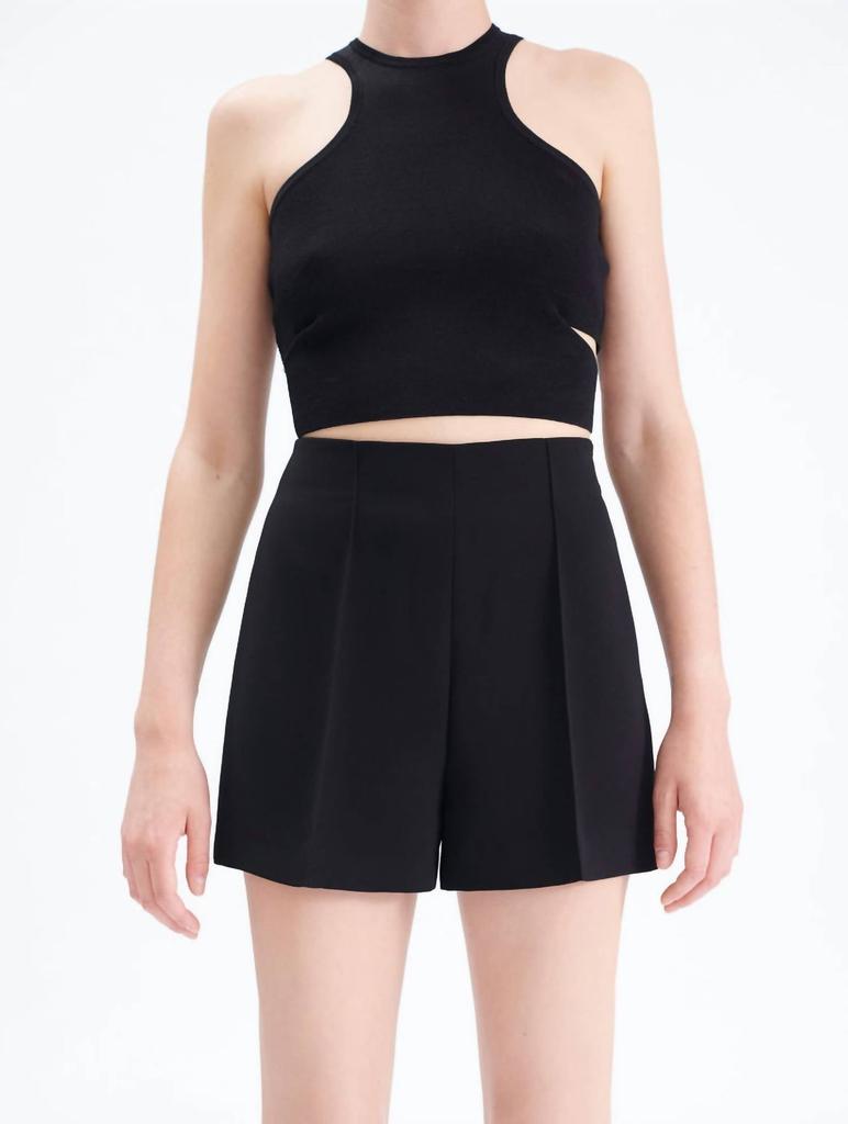 BARBARA BUI Crepe Short In Black