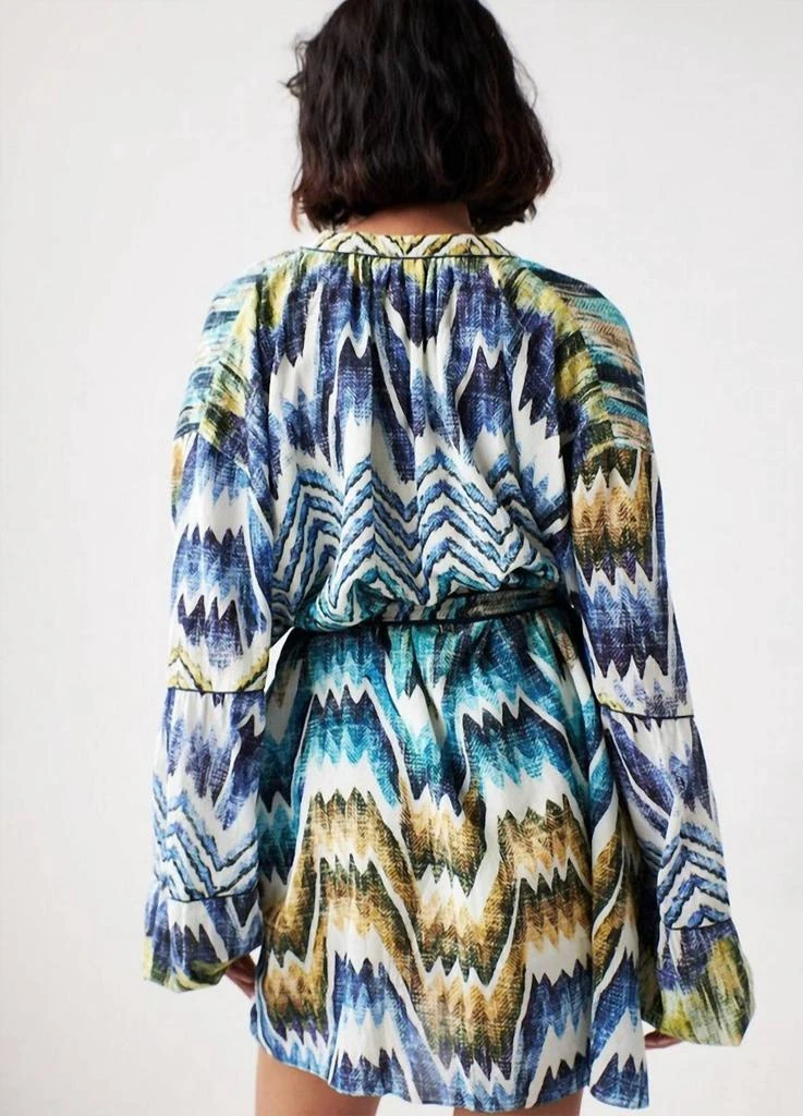 CHUFY Pia Mini Dress In Calvi Blue 2