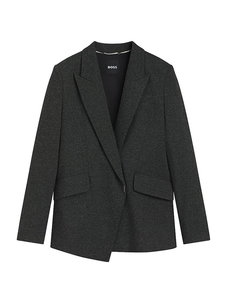 Hugo Boss Regular-Fit Blazer with Concealed Closure