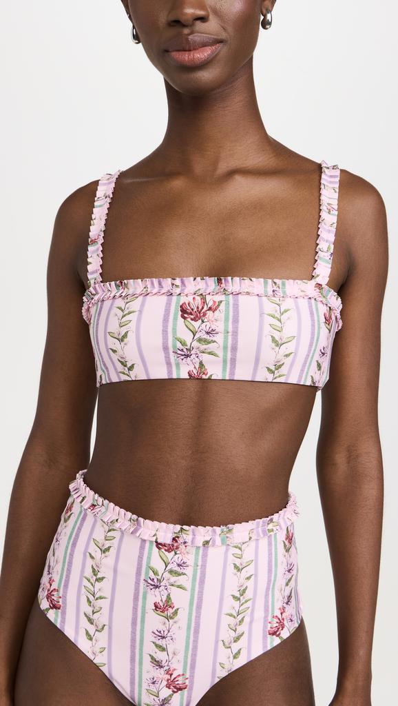 Agua by Agua Bendita Olmo Honeysuckle Bikini Top
