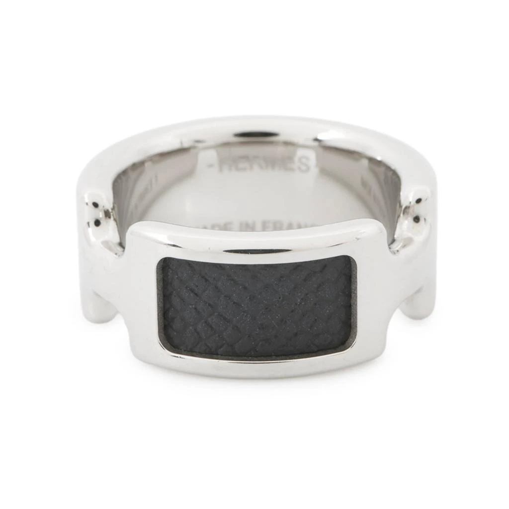 Hermes Epsom Leather Metal Band Ring (Pre-Owned)