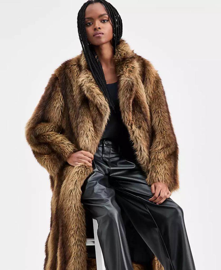 Shop Women's Notch-Lapel Snap-Front Faux-Fur Jacket, Macy's