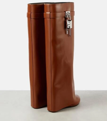Givenchy Shark Lock leather knee-high boots 3
