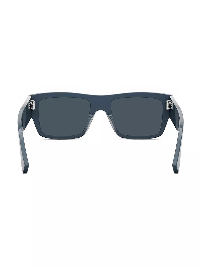 Fendi Signature 53MM Rectangular Sunglasses - Sunglasses