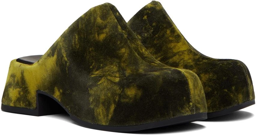 MIISTA Green & Yellow Pris Mules 4