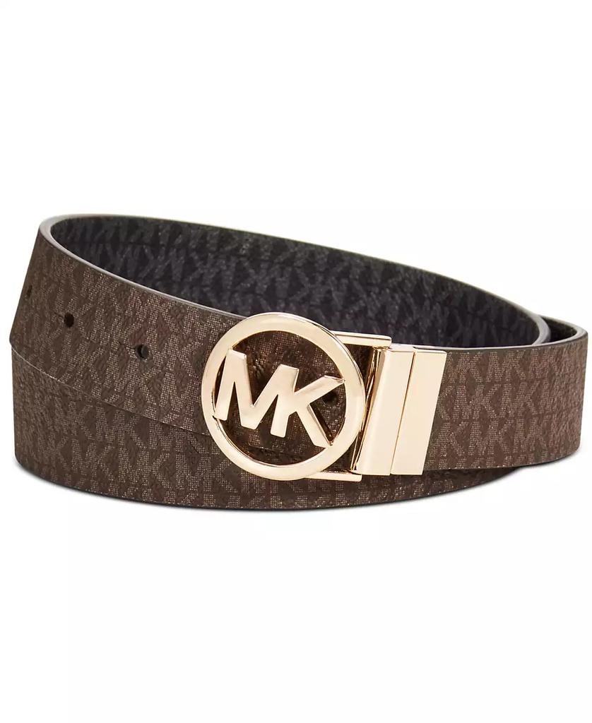 Michael Kors Reversible Logo with Logo Buckle Belt