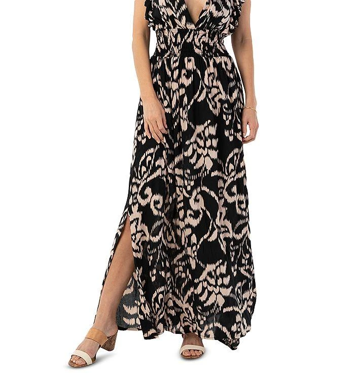 Tiare Hawaii Dahlia Tie Dye Cover Up Maxi Dress 5