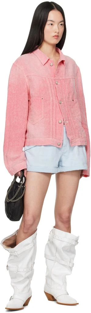 R13 Blue Pouch Pocket Denim Shorts 4