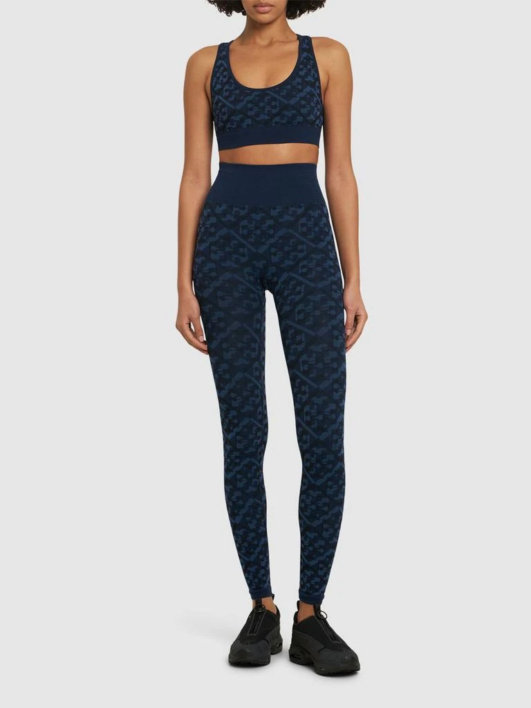 Tory Sport Logo Jacquard Seamless Leggings 1