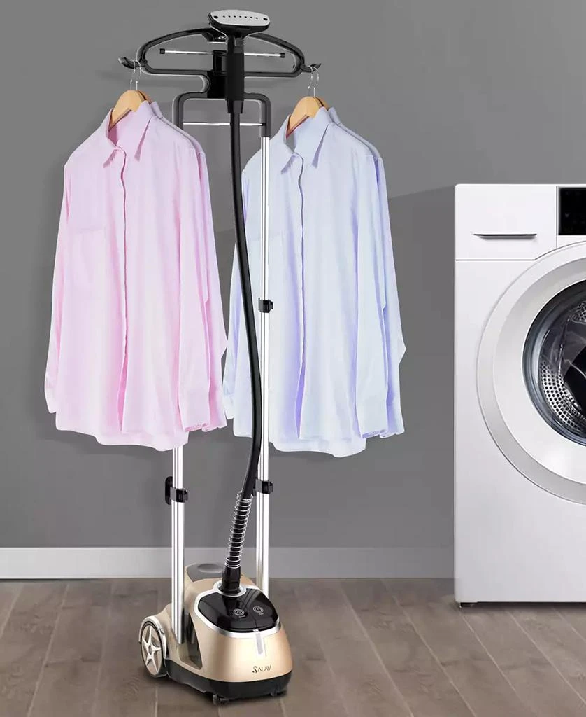 SALAV Professional Garment Steamer with Retractable Power Cord and Foot Pedal Control, GS49-DJ 9