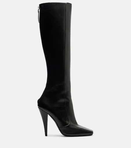 Givenchy Sliced Square leather knee-high boots 4