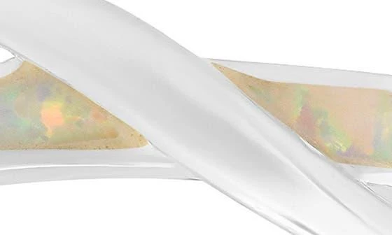 Queen Jewels Sterling Silver Lab-Created Opal Ring 4