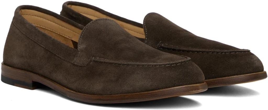 Drake's Brown Suede Henri Summer Loafers 4