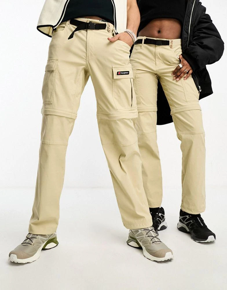 Berghaus Berghaus Dean Street unisex Dolpa zip-off cargo pants in stone 1
