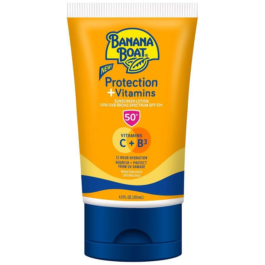 Banana Boat Protection + Vitamins Sunscreen Lotion, SPF 50 1