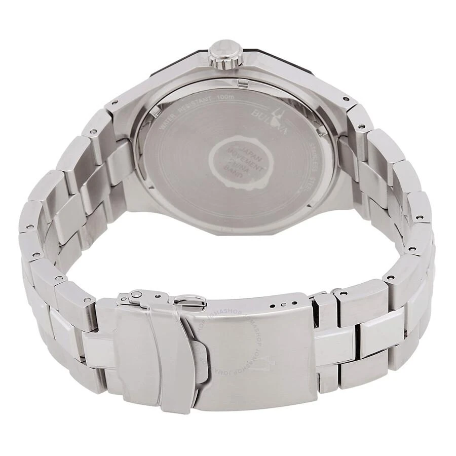 Bulova Men's Marine Star Diamond Accented Stainless Steel Bracelet Watch 98D103 3
