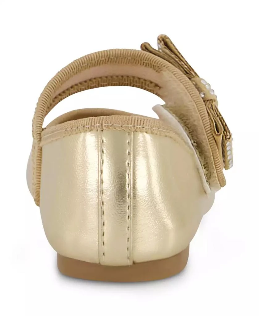 Jessica Simpson Toddler Girls Amy Crystal Bow Ballet Flat 5