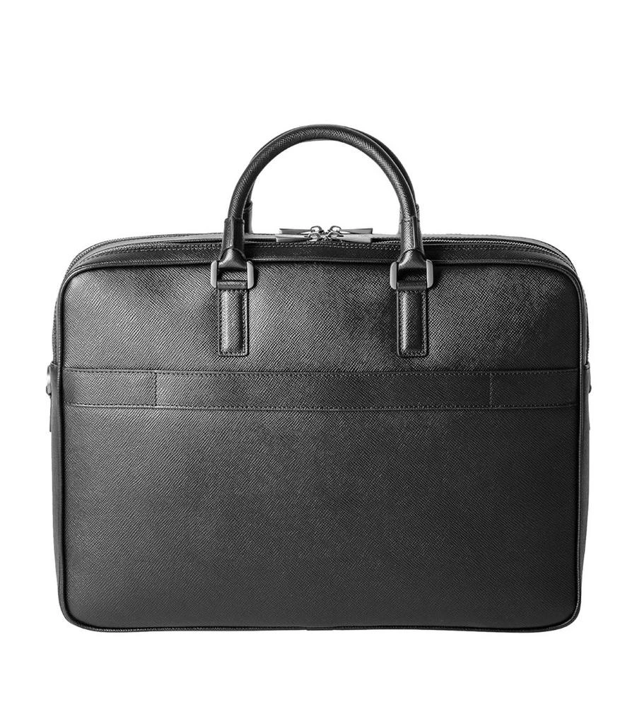 Serapian Leather Double Gusset Briefcase 2