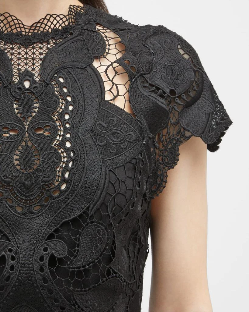 Jonathan Simkhai Guipure Lace Belted Midi Dress 7